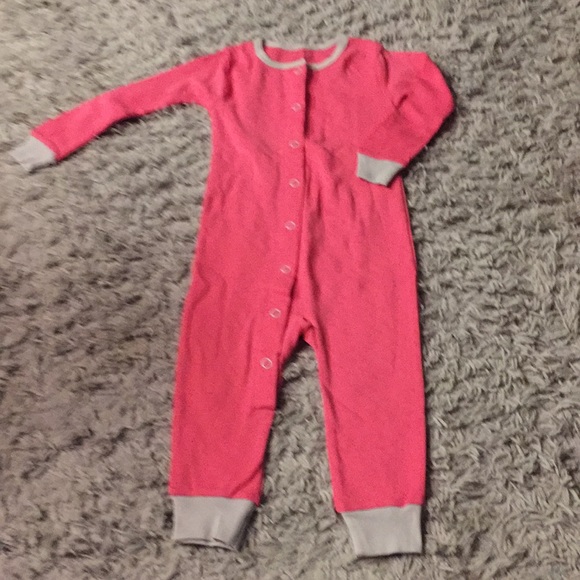 Just one You 18 months pink long john style one piece - Picture 3 of 4